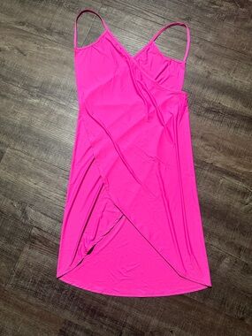 Spaghetti Strap Crossover Cover Up Wrap Cool Touch Dress-UPF50+